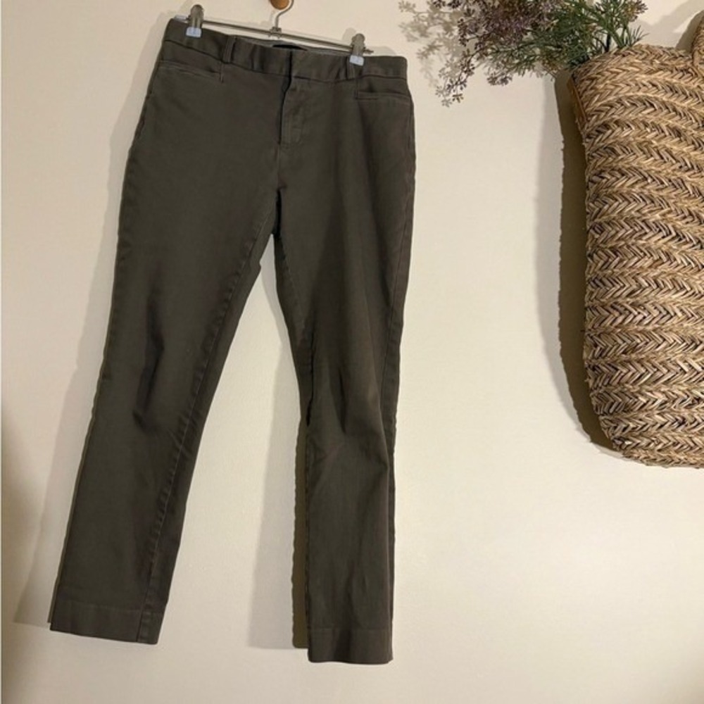 Banana Republic Sloan pants olive gray 4